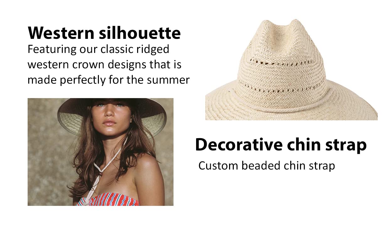 Lack of Color Women's The Vista Paper Straw Hat - Summer Wide Brim Sun Hat for Beach, Travel & Outdoor Activities