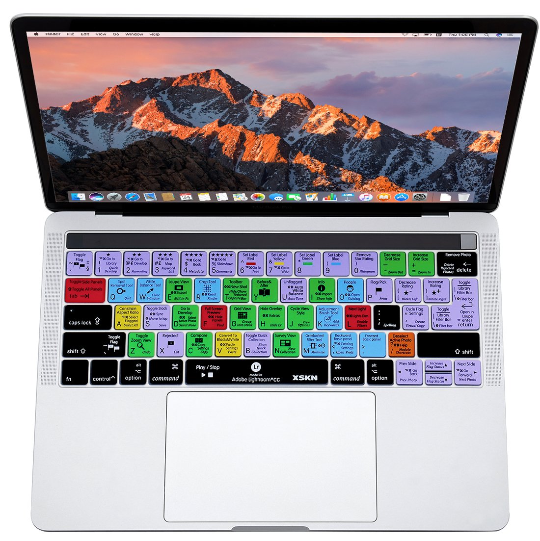 XSKN Shortcut Keyboard Cover for MacBook Pro 13