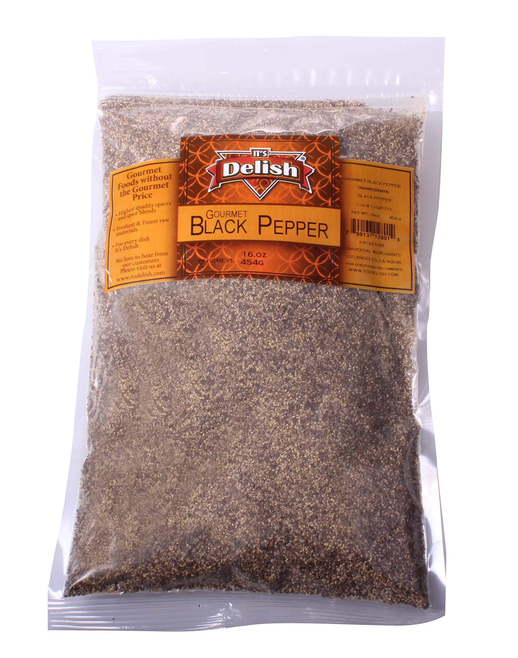 Premium Gourmet Ground Black Pepper - 5 lb Bulk Size | Restaurant-Grade Freshness | Perfect for Steak, Pasta & BBQ Seasoning | Its Delish Brand