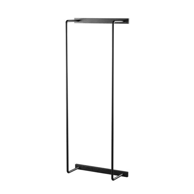 EKTA LIVING Black Wall Mounted Towel Rack - Modern Bathroom Organizer for Hand & Bath Towels - Perfect for Bathroom, Kitchen & Laundry Room Storage