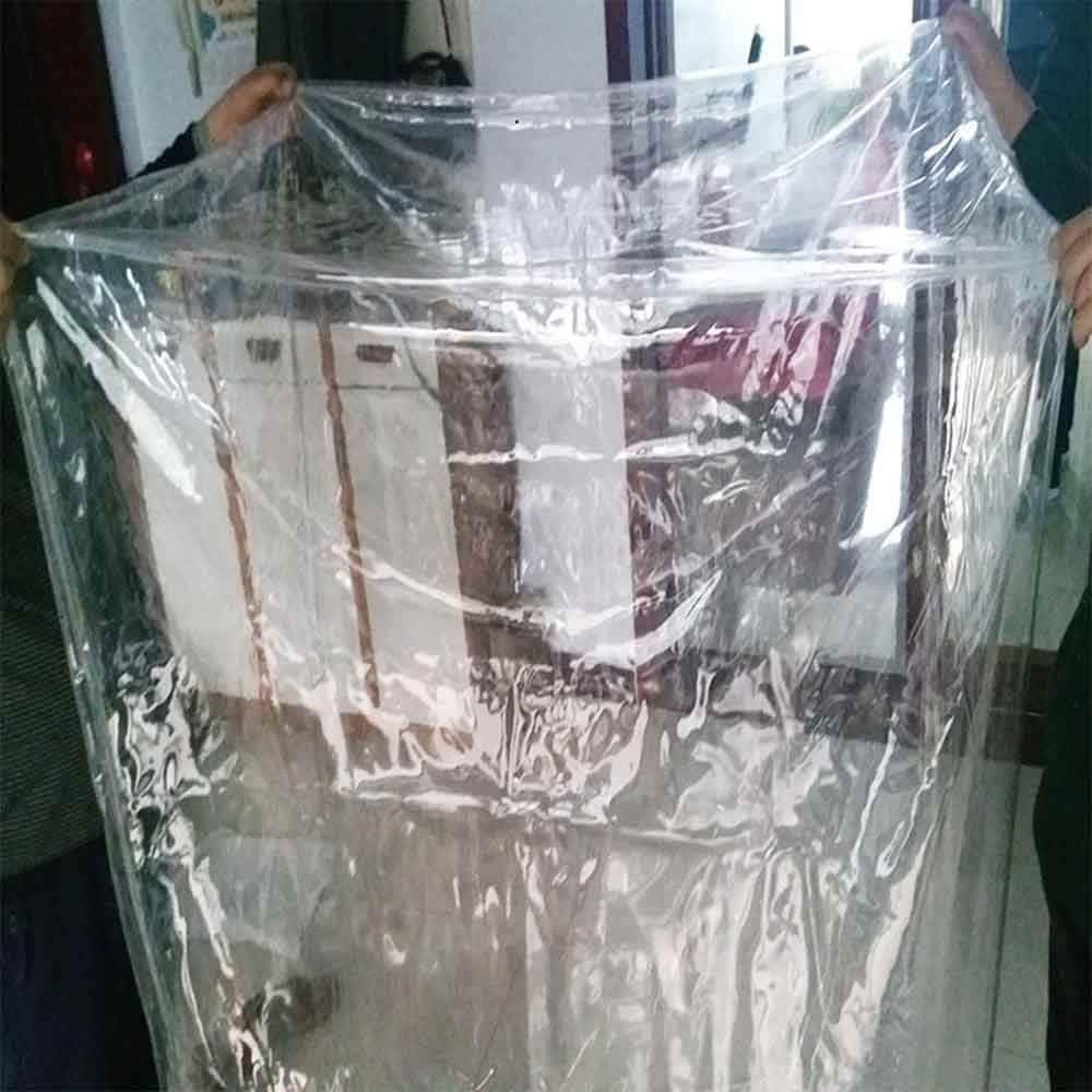 Waterproof Clear Transparent Tarpaulin Cover for Outdoor Patio Furniture - Tear Resistant with Drawstring - 3x1x1m Rectangle Size - Perfect for Garden, Pool, BBQ & Camping Protection