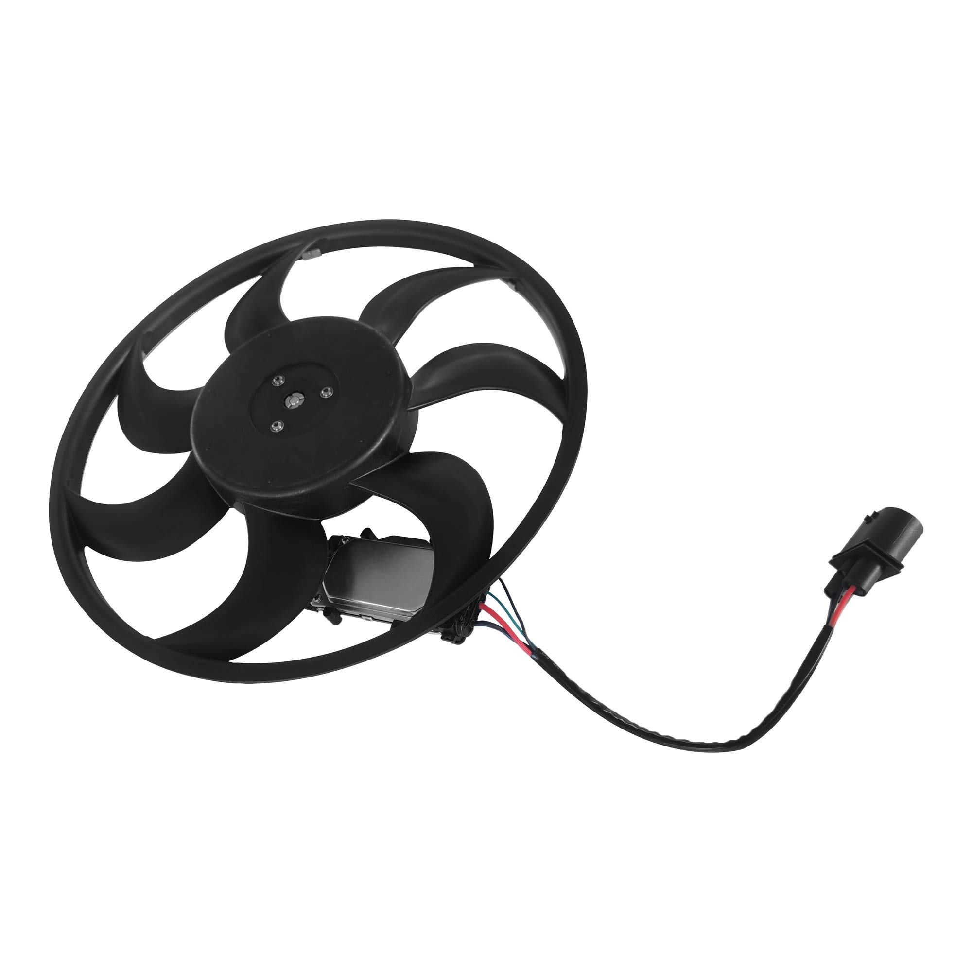 High-Quality Engine Radiator Cooling Fan Assembly Compatible with 2007-2015 Audi Q7, 2005-2010 Porsche Cayenne & 2004-2010 VW Touareg | OEM 7L0959455G Replacement | Perfect for Off-Roading, Towing & Extreme Weather Conditions