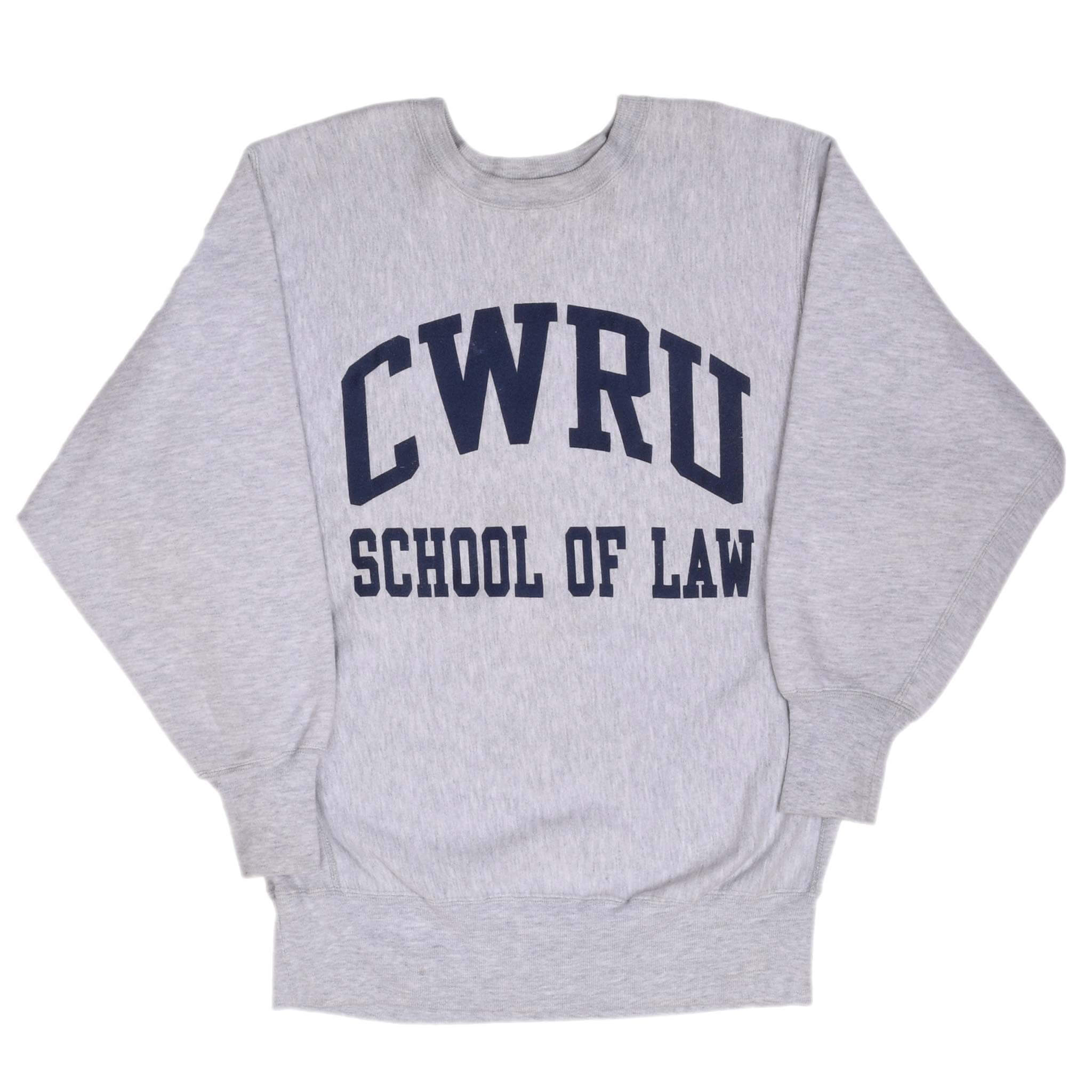 Vintage Champion Reverse Weave CWRU Law School Sweatshirt 1990s XL Made in USA - Retro College Apparel for Casual Wear & Street Style