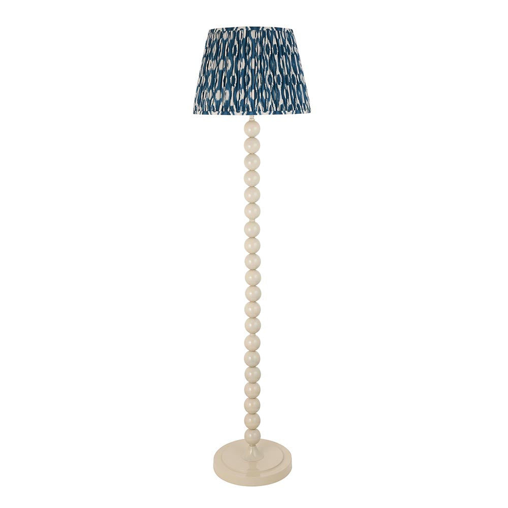 Auralis Ikat Floor Lamp with E27 Socket - Modern Handwoven Design for Living Room, Bedroom & Office Lighting
