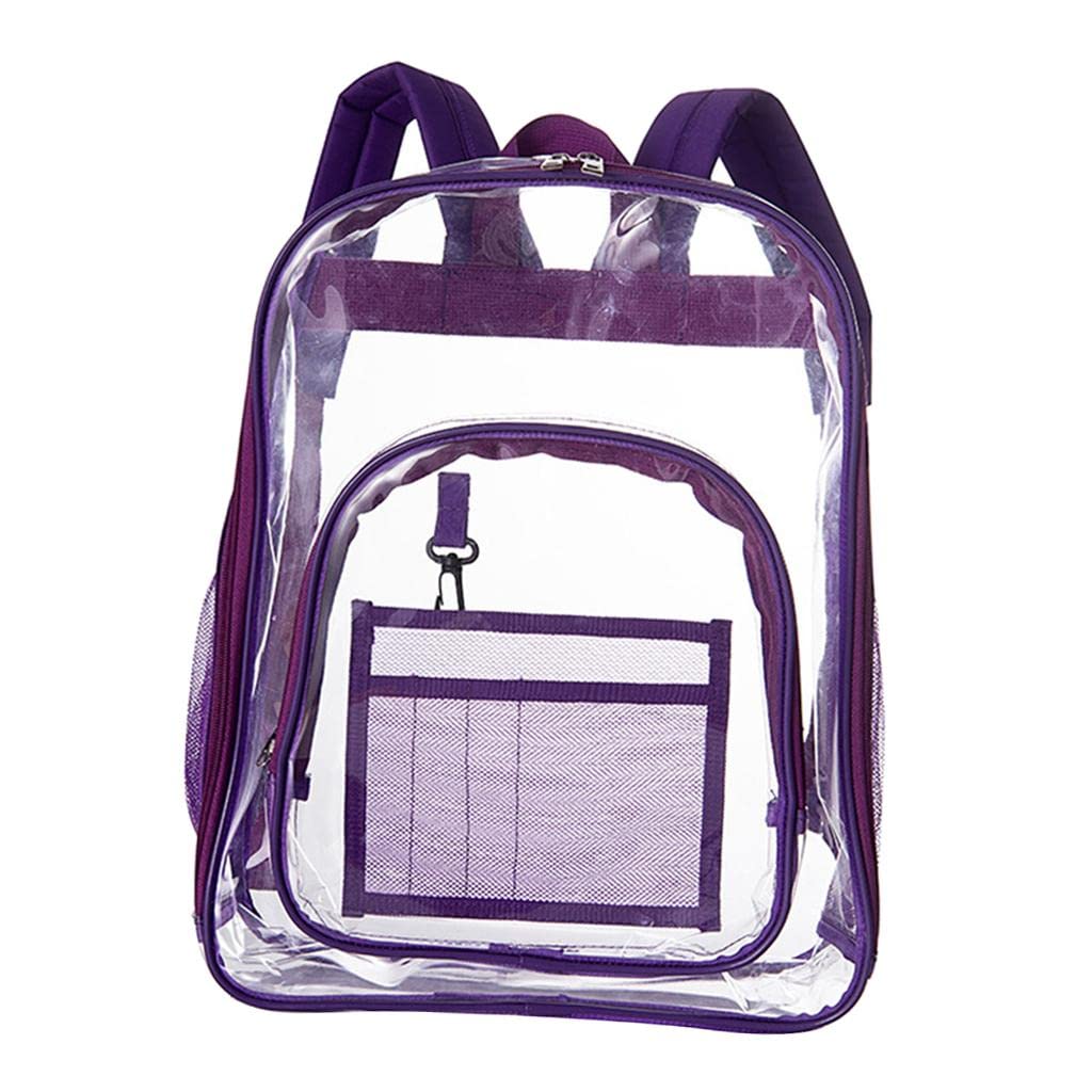 Colaxi Clear Waterproof Backpack - Transparent Stadium Approved Bookbag for Sports, Work & Security - Perfect for Concerts, Travel & School