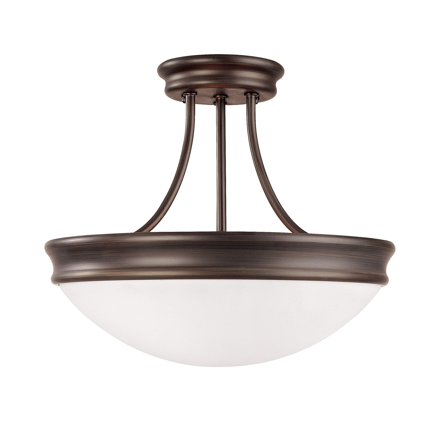Capital Lighting 3-Light Semi Flush Mount Ceiling Fixture - Modern Hallway, Bedroom or Entryway Lighting Solution