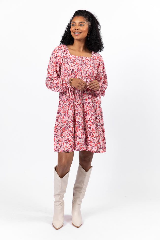 All About You Multi Smocked Knit Floral Dress - Women's Summer Casual Outfit for Beach, Party & Date Night | Final Sale