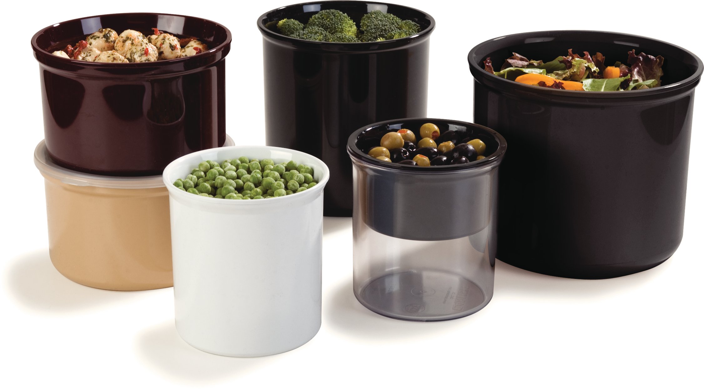 Carlisle 1.2 Quart Black Plastic Food Storage Containers with Lids - 12 Pack for Kitchen, Restaurant & Home Use - Ideal for Meal Prep, Leftovers & Bulk Food Storage