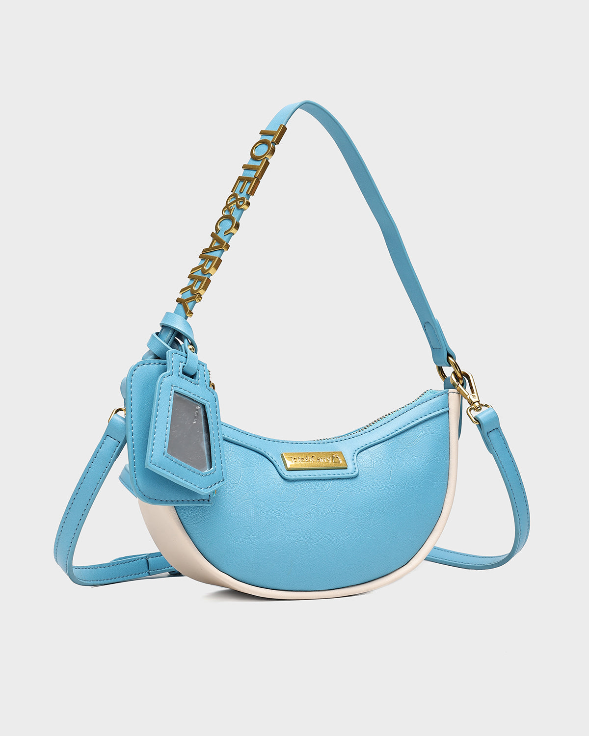Azure Shoulder Purse for Women - Stylish Baby Blue Crossbody Bag - Perfect for Work, Travel & Everyday Use