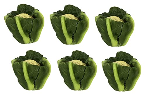 Miniature Cauliflower Set for Dollhouse - Realistic Tiny Vegetables for DIY Crafts, Miniature Gardens & Fairy Gardens - Perfect for Dollhouse Accessories, Dioramas & Miniature Displays