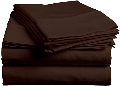 Luxury 4-Piece California King Bed Sheet Set - 600 Thread Count 100% Long Staple Cotton, Deep Pocket Fits Mattress Up to 15