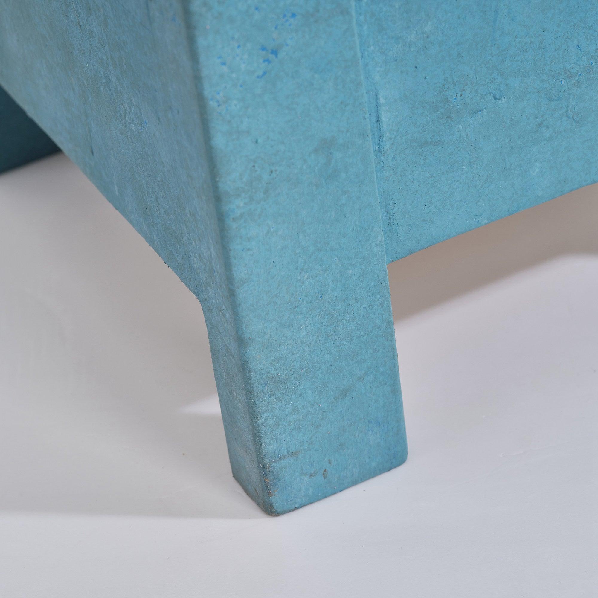 Modern Blue Rectangle Wood Side Table - Nightstand, End Table for Living Room, Bedroom & Office - Stylish & Functional Home Decor