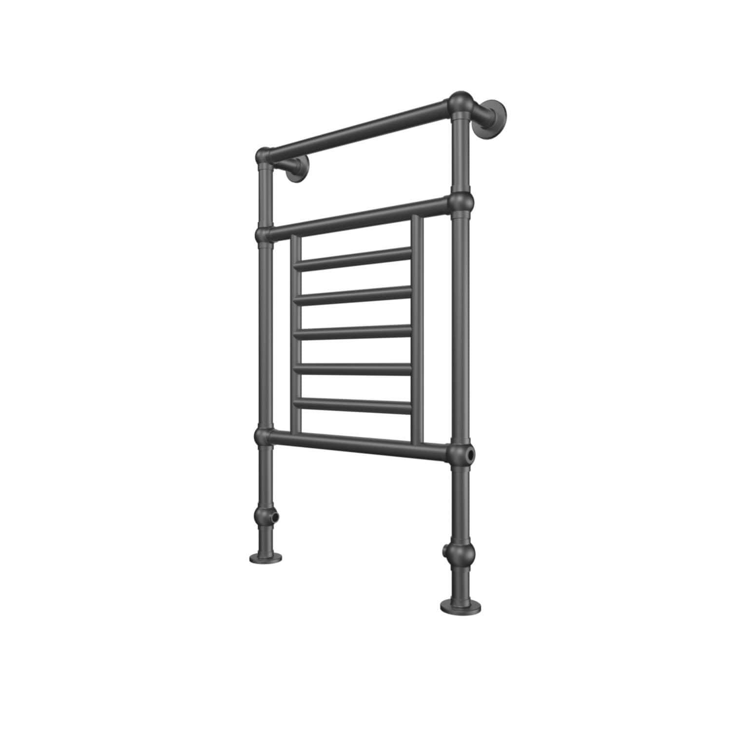 Tuzio Thames Hardwired or Plug-in Floor Standing Towel Warmer - 23.5