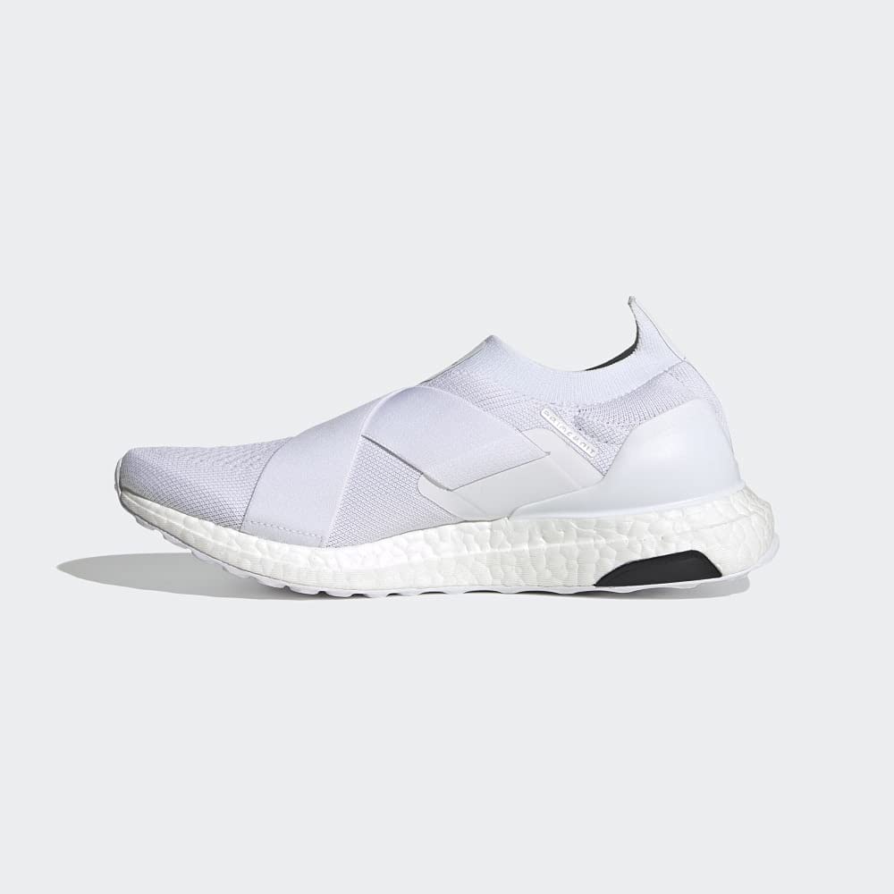adidas Women's Ultraboost DNA Slip-On Running Shoes - White/White Core Black - Size 9 | Lightweight Comfort for Walking, Gym & Everyday Wear