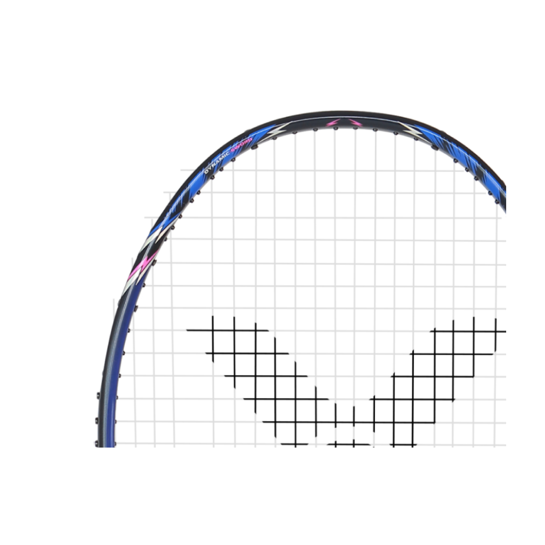 Victor Auraspeed 90K II TD Unstrung Badminton Racket - Professional Carbon Fiber Shuttlecock Racket [Midnight Blue] for Competitive Play & Training