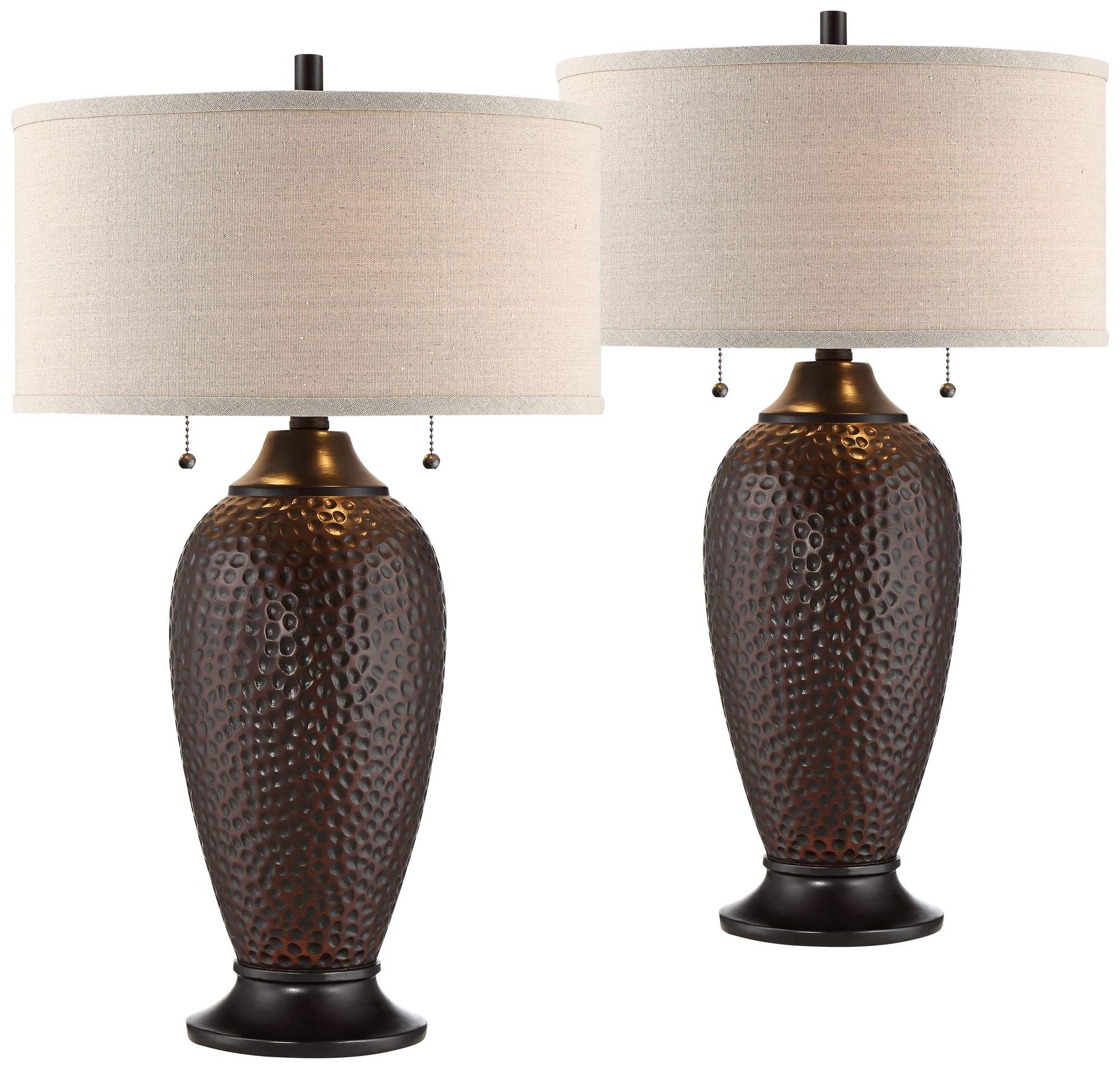 360 Lighting Cody Modern Industrial Rustic Table Lamps - Set of 2, 26
