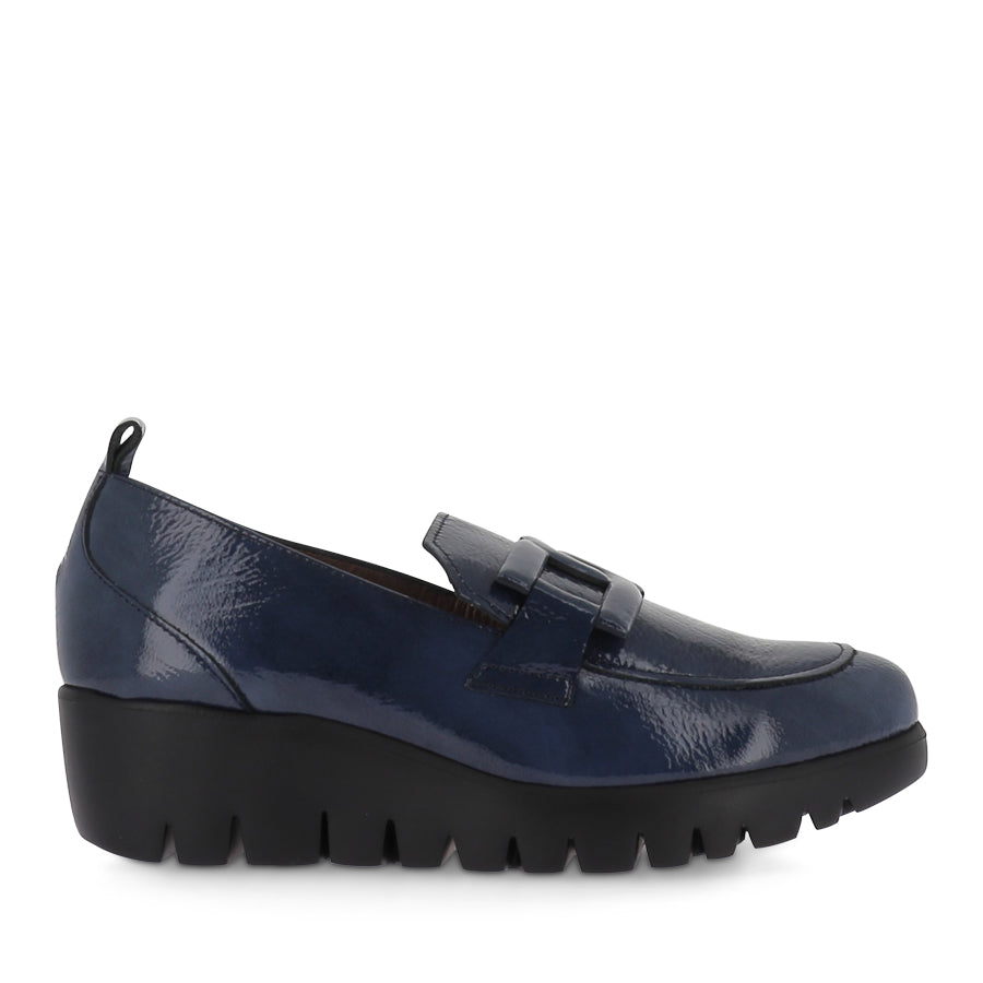 CORRI C 33303 Navy Patent Leather Women's Dress Shoes - Elegant & Comfortable for Work, Party, Wedding & Formal Occasions