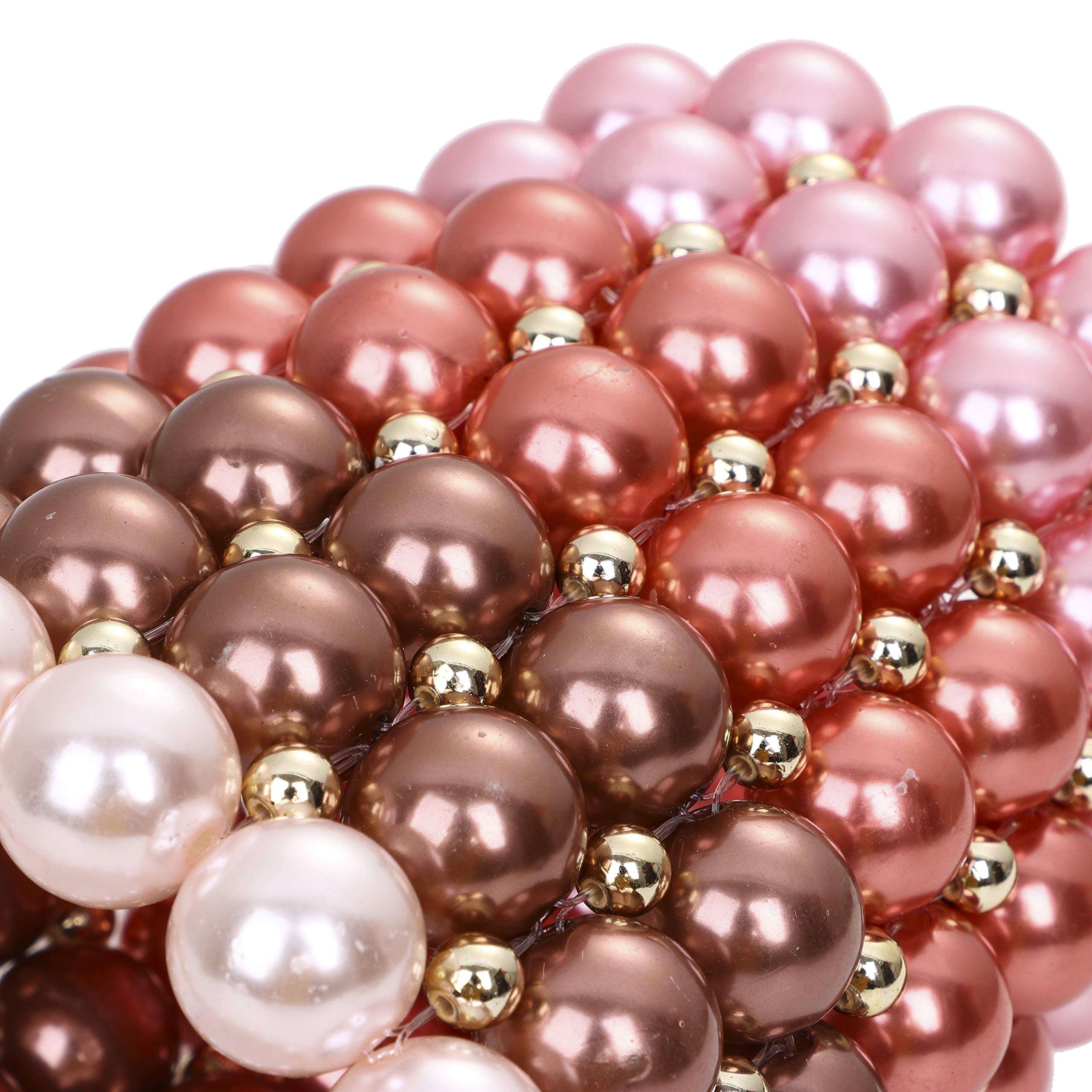 YUSHINY Women's Beaded Pearl Evening Clutch Handbag - Handmade Wedding Party Purse with Dust Bag | Elegant Accessory for Bridal Shower, Prom & Formal Events