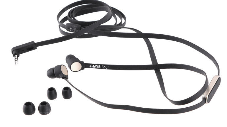 JAYS Four Premium In-Ear Headphones with High-Fidelity Sound - Perfect for Running, Gym, and Commuting