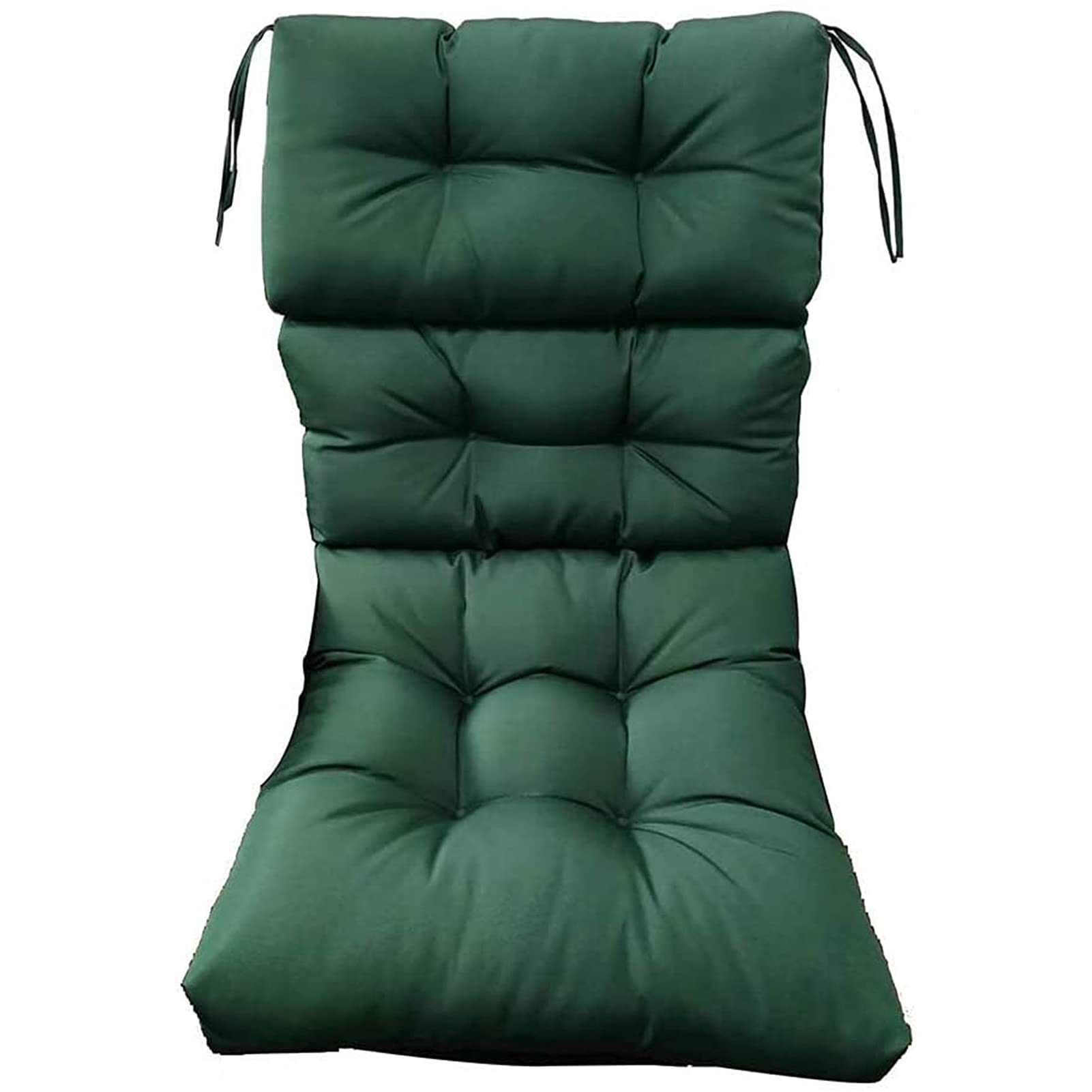 Luxury Soft One-Piece Chair Pad - Non-Slip Replacement Cushion for Lounge, Wicker & Rattan Chairs (112x56x10cm, Green) - Perfect for Garden, Patio & Indoor Comfort