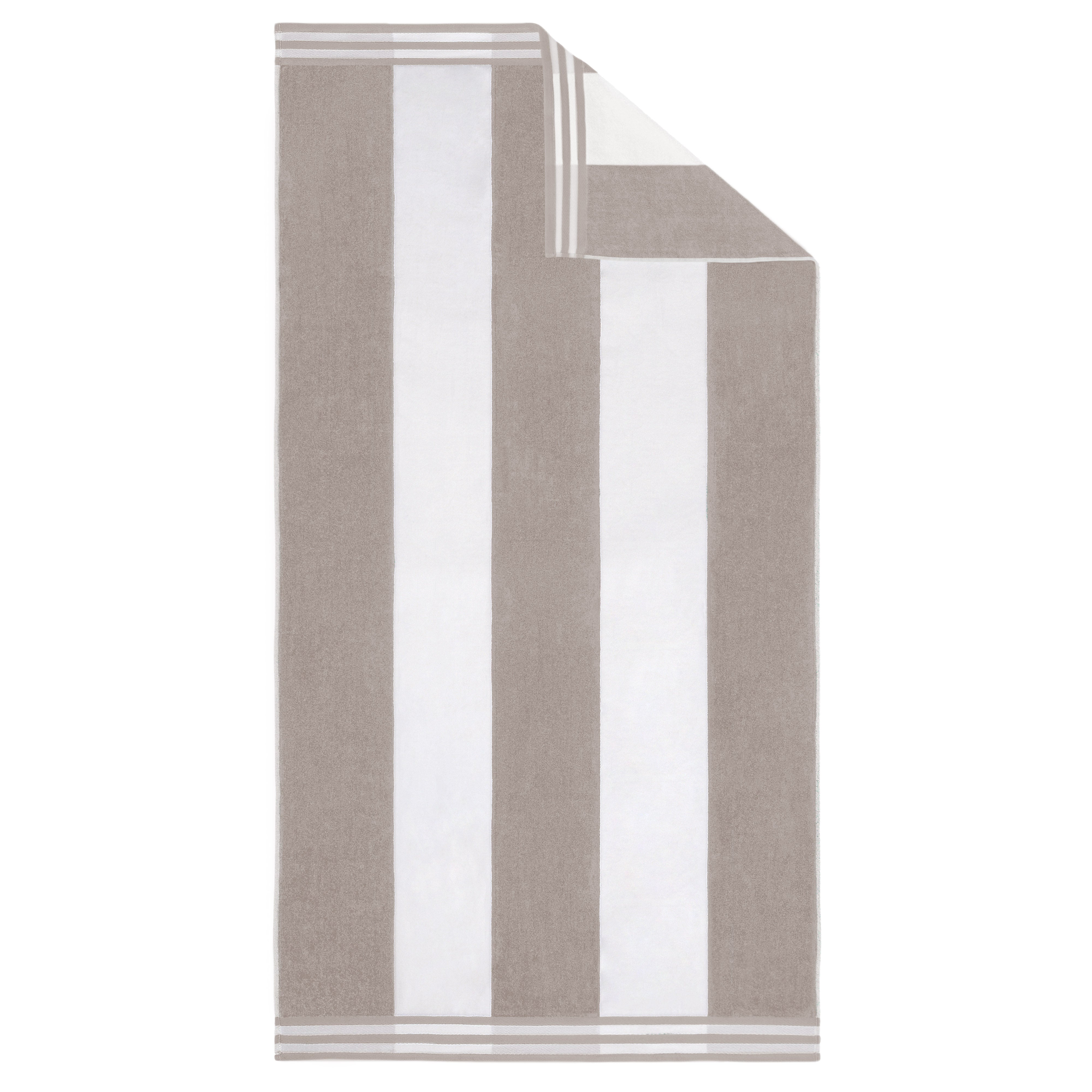 Premium Cabana Stripe Oversized Cotton Beach Towel Set of 2, 4, or 6 - Soft, Absorbent & Quick-Drying for Pool, Beach, Vacation & Spa Use