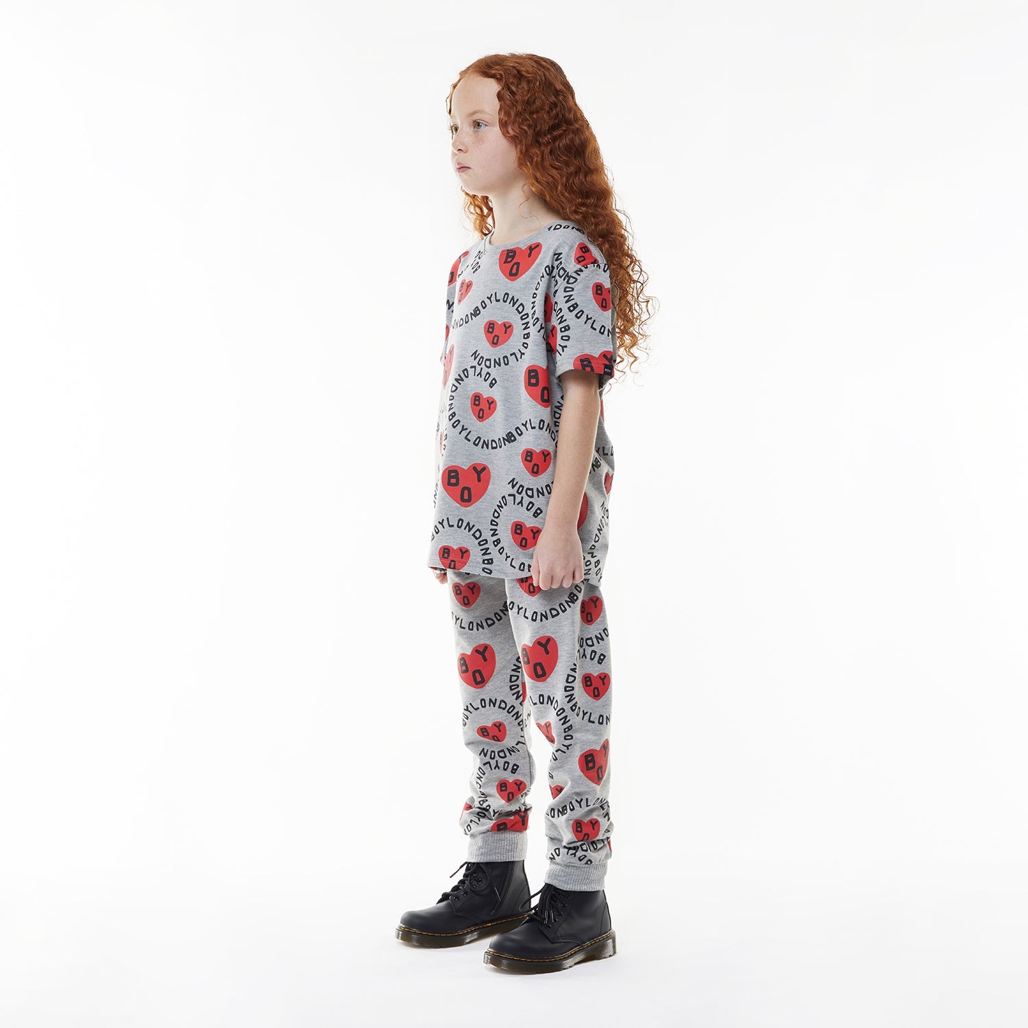 Boys' Heart Print Jogger Pants - Soft & Comfortable Kids' Athletic Pants for Running, Play & Casual Wear