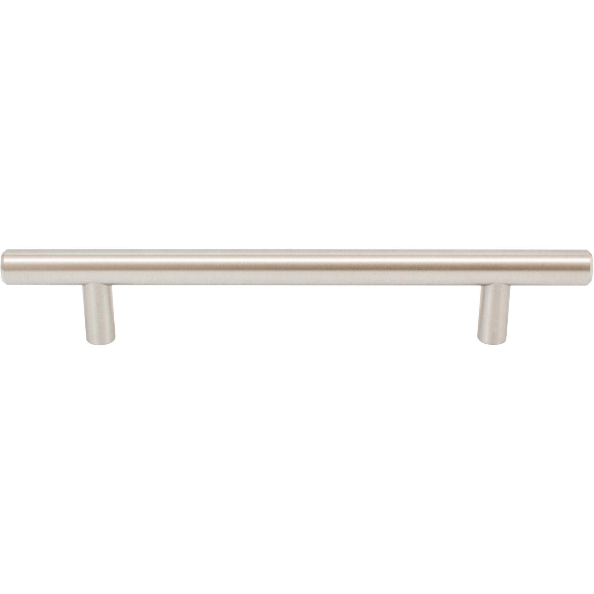 Stone Harbor Hardware Bar Cabinet Pull - 128mm Center to Center, 188mm Overall Length, Satin Nickel Finish - Perfect for Kitchen Cabinets, Bathroom Vanities & Furniture Drawers