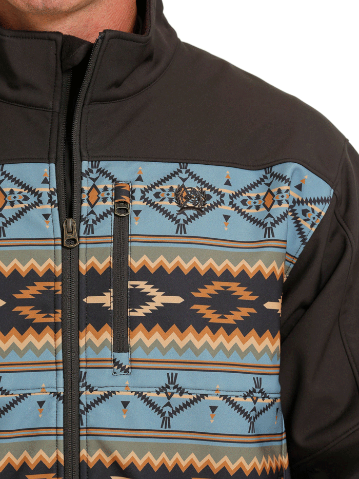 Men's Western Bonded Jacket - MWJ1583004 Brown | Cowboy Style Leather Jacket for Rodeo, Ranch Work & Outdoor Adventures