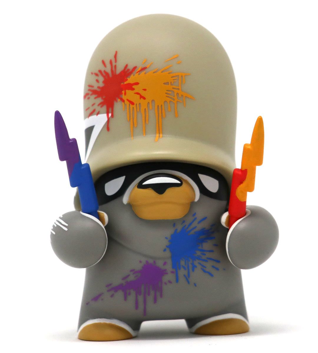 4 Teddy Troops 2.0 Series 02 Basic Farbattacke Trooper - Cute Collectible Plush Bears for Display, Gifts, and Home Decor