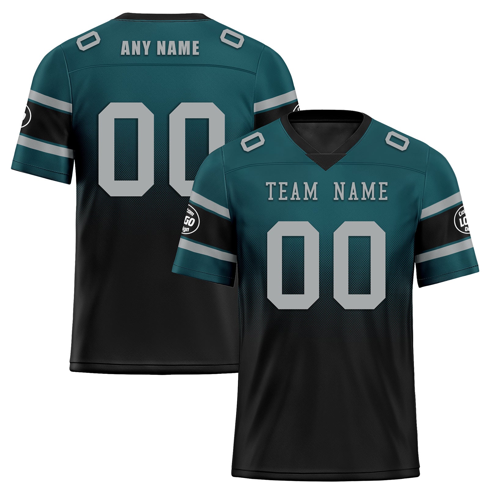 Custom Green & Black Philadelphia Eagles Personalized Authentic Football Jersey FBJ02 D020249 - Official NFL Replica Jersey for Fans & Players - Perfect for Game Day, Tailgating & Sports Events