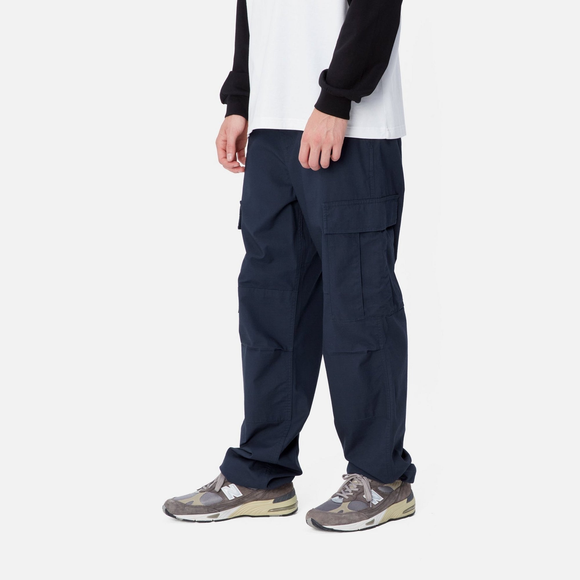 Men's Regular Fit Cargo Pants - Air Force Blue | Durable Military Style Work Pants for Outdoor, Hiking & Casual Wear