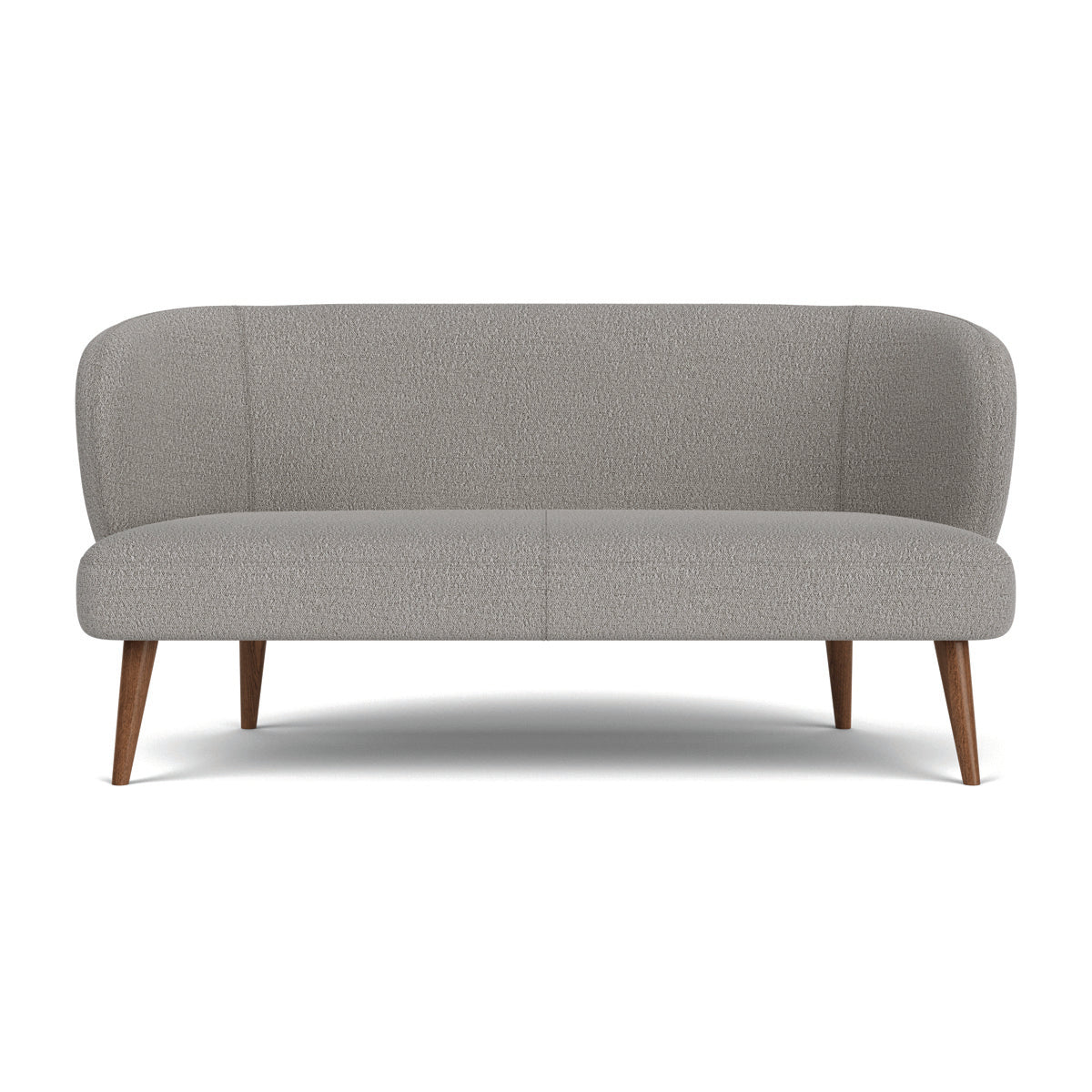 Kathleen Boucle 2 Seater Sofa - Modern Upholstered Loveseat for Living Room, Apartment & Office - Soft Chenille Fabric with Solid Wood Frame - Compact Couches for Small Spaces