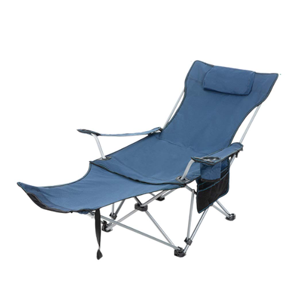Portable Folding Chair for Outdoor Camping, Picnic, BBQ & Fishing - Lightweight Adjustable Backpacking Chair with Oxford Cloth - Blue (Size A) | Perfect for Beach, Backyard, Tailgating & Travel