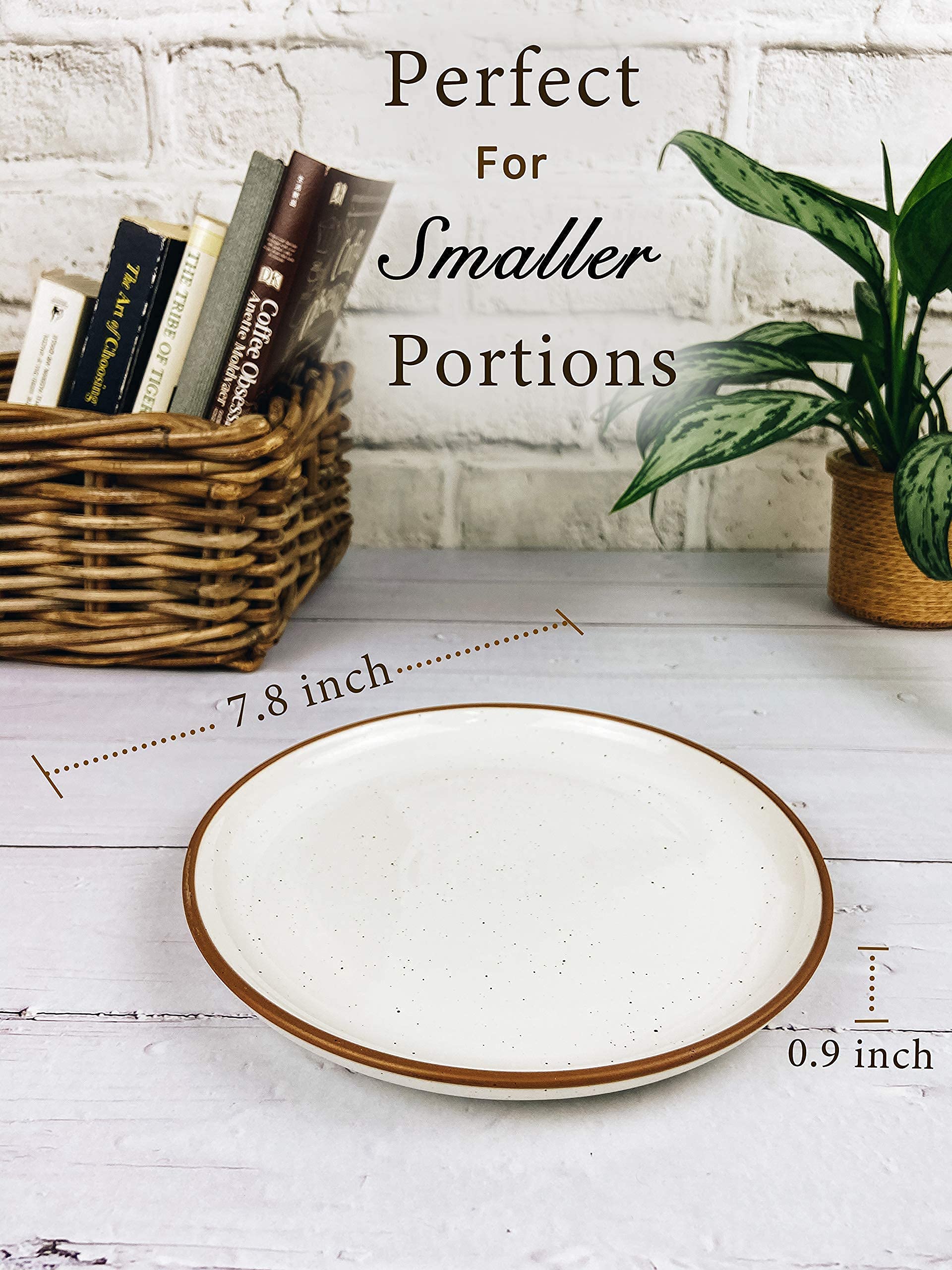 Premium Vanilla White Ceramic Bowls and Plates Set - 12-Piece Dinnerware Collection for Cereal, Salad & Desserts - Microwave, Dishwasher & Oven Safe - Perfect for Home Dining, Parties & Gifts