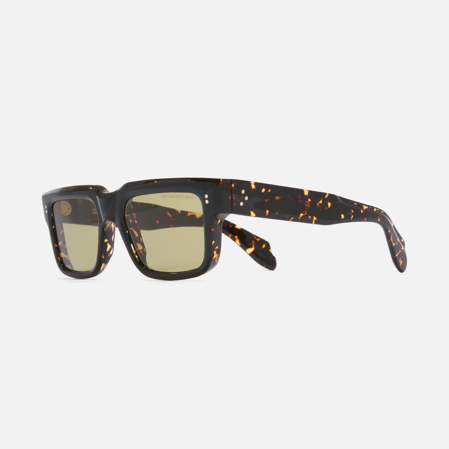 Cutler and Gross 1403 02 Havana Tortoise Acetate Sunglasses – Stylish UV Protection for Women & Men – Perfect for Beach, Driving & Outdoor Activities
