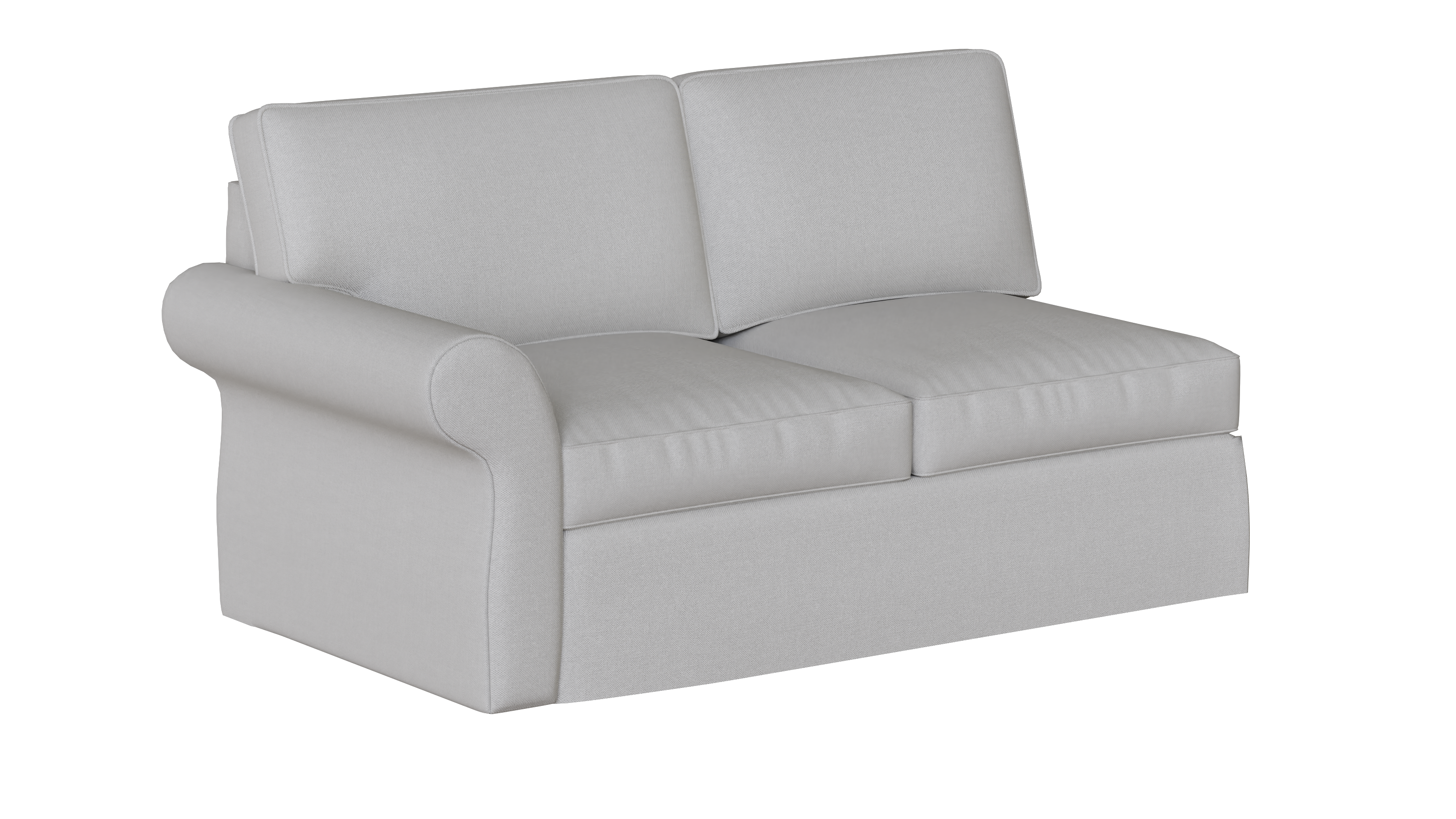 PB Pearce Roll Arm Left Arm Loveseat Slipcover - Washable Sofa Cover for Sectional Components | Perfect for Living Room, Home Theater & Guest Room Protection