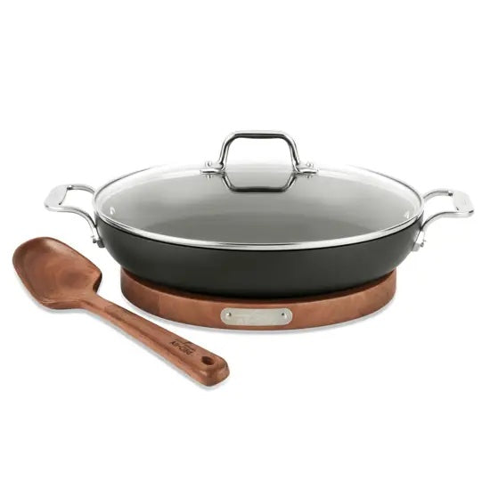 **3Qt Universal Pan with Trivet - Nonstick Cooking Pot for Stovetop, Oven & Induction - Perfect for Boiling, Frying & Stewing**