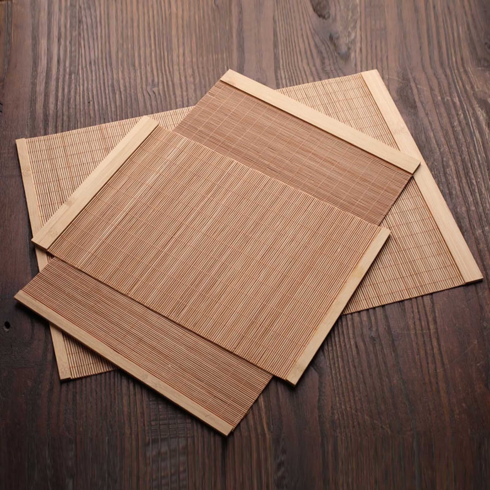 Japanese-Style Bamboo Table Runner - Anti-Slip Washable Tablecloth for Kitchen, Dining Table & Coffee Table - 30cm x 120cm (12