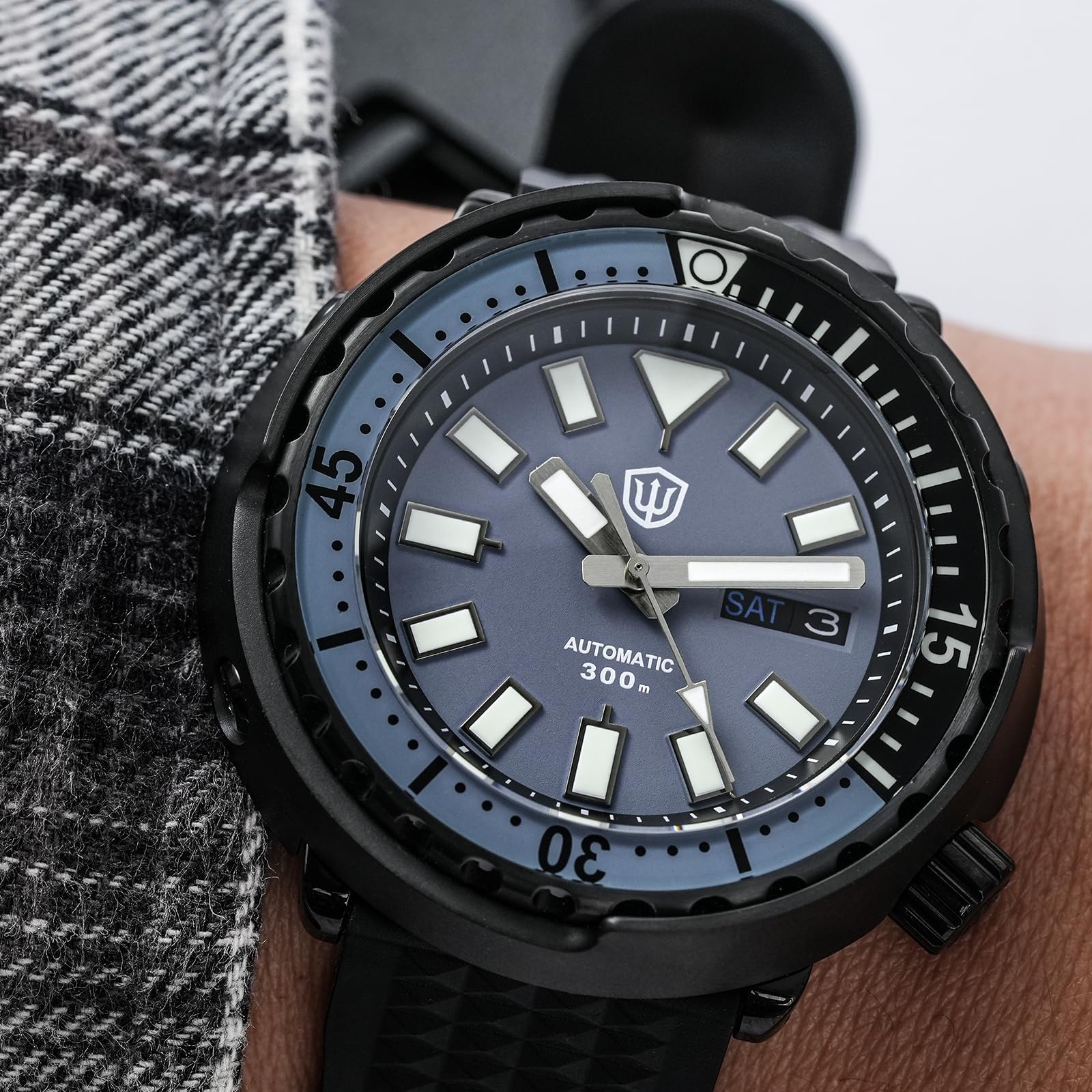 **Watchdives Men's Automatic Diver Watch NH35/NH36A Movement - 300M Waterproof, 47.5MM Case, Sapphire Crystal, Luminous Hands - Perfect for Scuba Diving, Swimming & Outdoor Adventures**