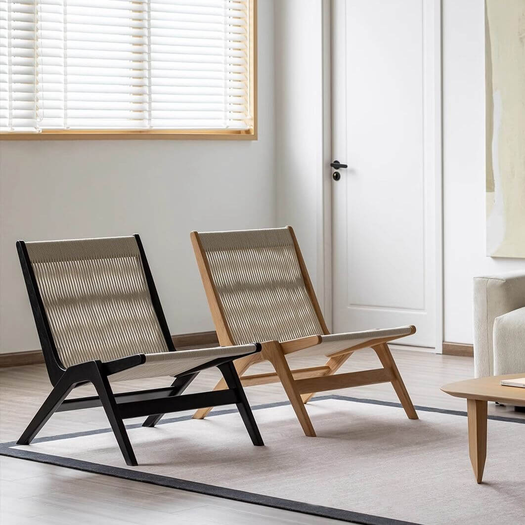 Tropical Ash Side Chair with Fino Base - Modern Dining Room & Kitchen Accent Chair for Home & Office Use
