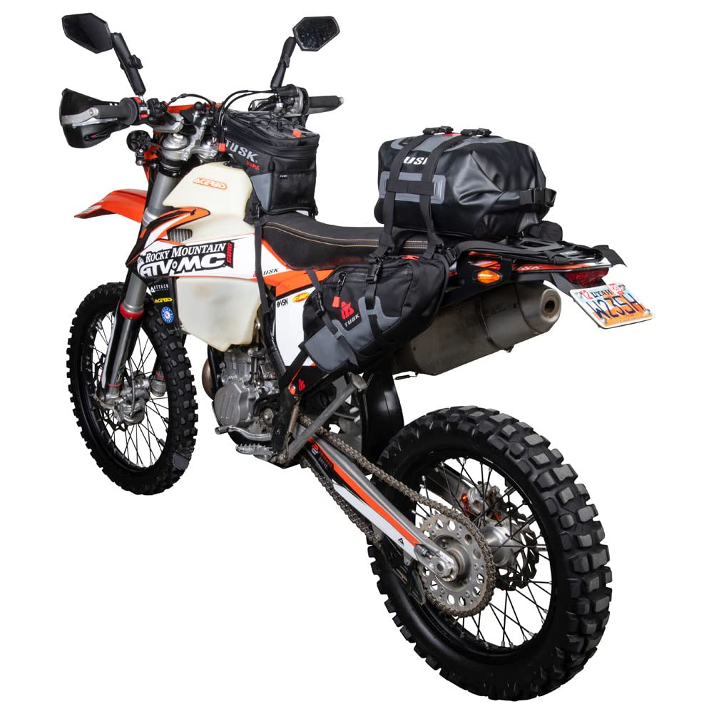 TUSK Traverse Waterproof Motorcycle Pannier Bags - Durable Side Luggage for Adventure Riding & Commuting - Perfect for Harley, BMW, and Dual-Sport Bikes