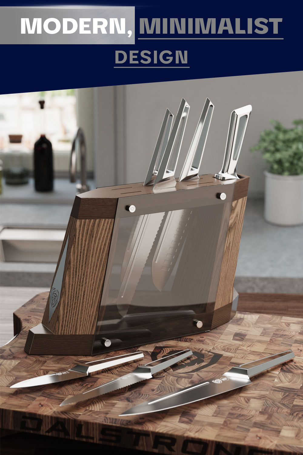 Premium 8-Piece Block Set - Dalstrong Crusader Series NSF Certified Knives for Professional Chefs & Home Cooking