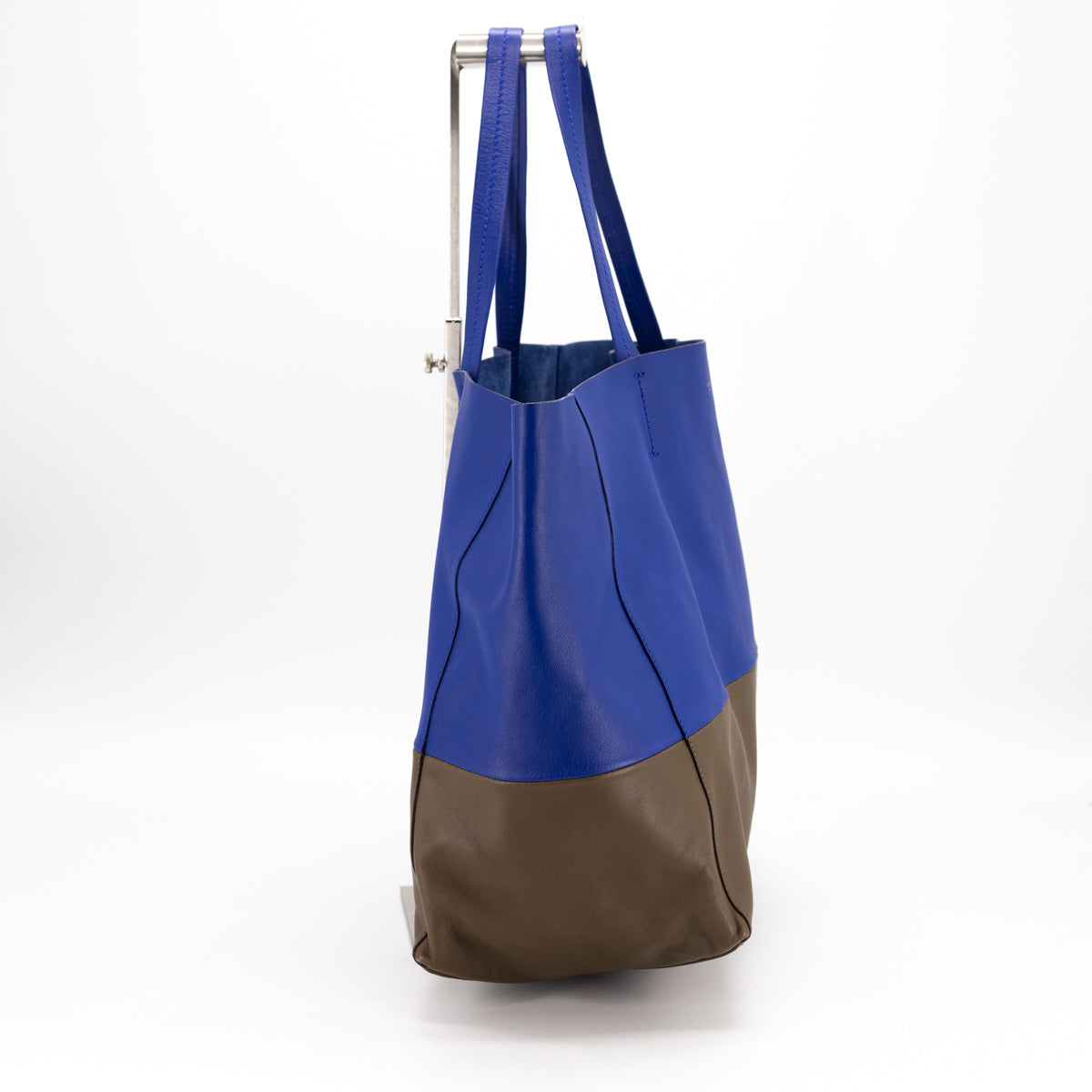 Celine Shoppers Tote Bag Two-Toned Blue and Grey - Stylish Designer Handbag for Women, Work, Travel & Everyday Use