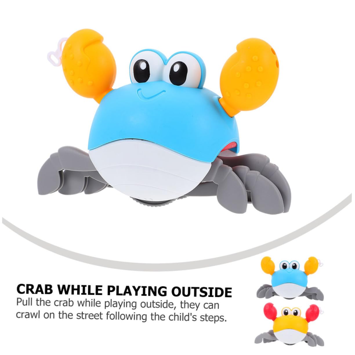2-Pack Wind-Up Crab Bath Toys for Kids - Fun Swimming & Floating Shower Toys for Bathtub, Pool & Beach Playtime - Durable Plastic Bath Time Fun for Toddlers & Babies