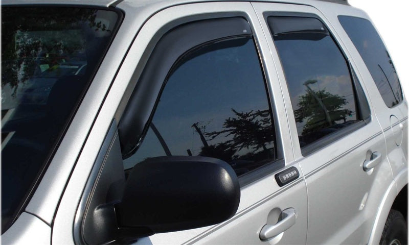AVS Ventvisor In-Channel Window Deflectors (4-Piece Set, Smoke Tint) for 2022-2025 Jeep Grand Cherokee (Excluding L Models) - Reduce Wind Noise & Rain Protection While Driving