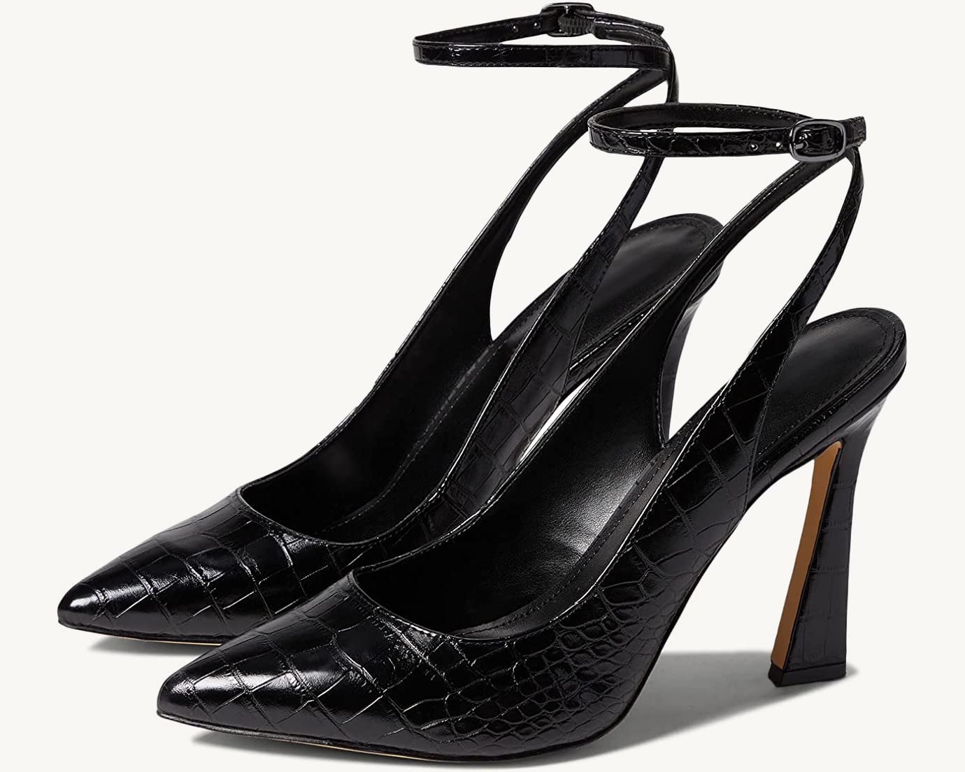 Women's Pointed Toe Pumps - Closed Toe Ankle Strap Heels for Wedding, Party & Evening Dress | Slingback High Heel Dress Shoes for Women | Perfect for Bridal, Prom & Formal Occasions
