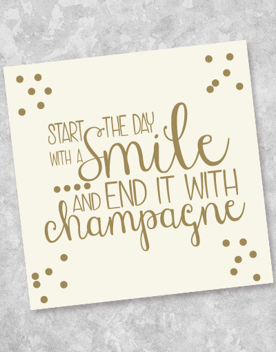Premium Champagne Beverage Napkins (40 Count) - Elegant Party Napkins for Weddings, Celebrations & Special Events