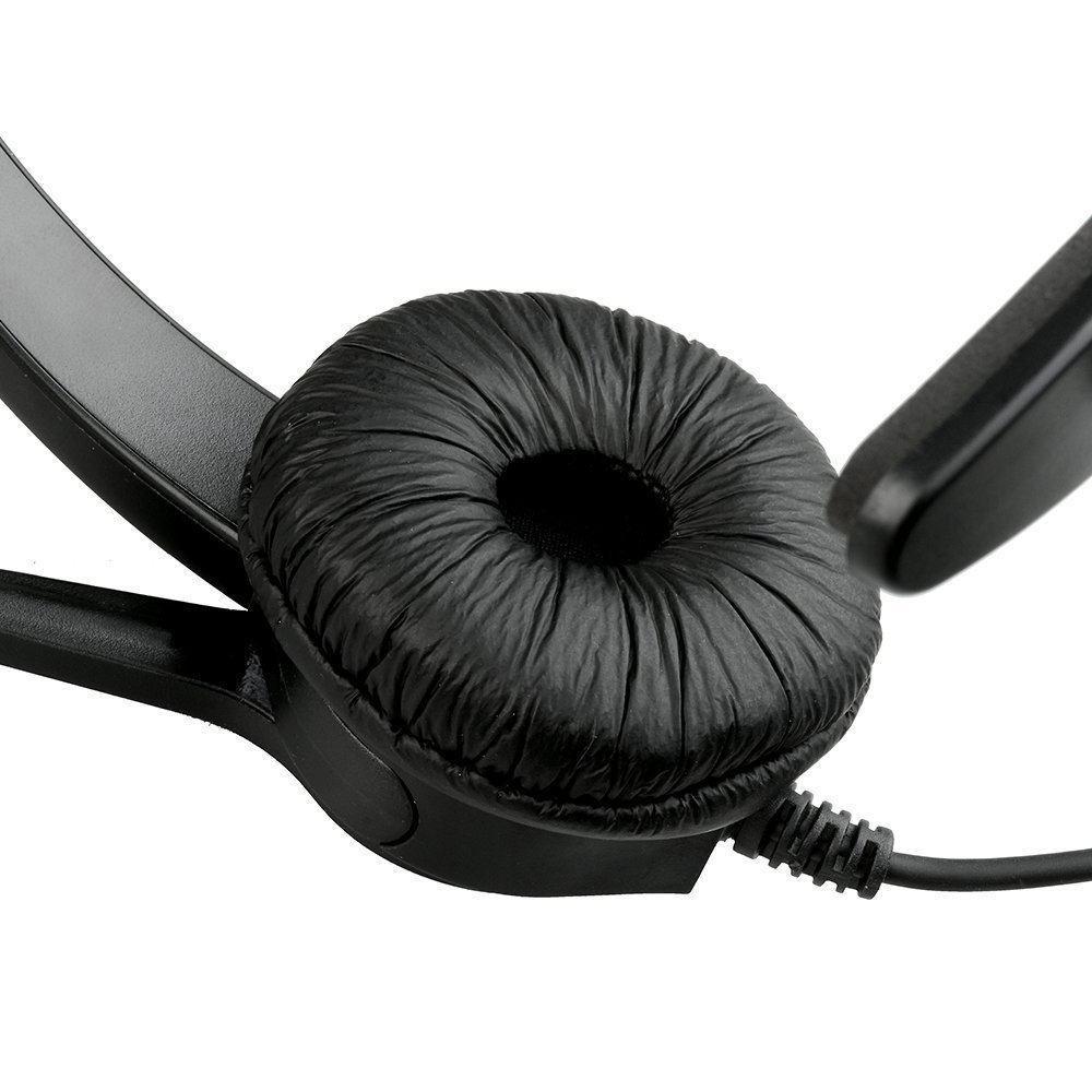 Noise Cancelling Monaural Headset with Mic for Cisco IP Phones - 4-Pin RJ9 Corded Office Headphones for Call Centers & Business Communications (Compatible with Cisco IP Desk Phones) - Perfect for Customer Service, Remote Work & Professional Office Use