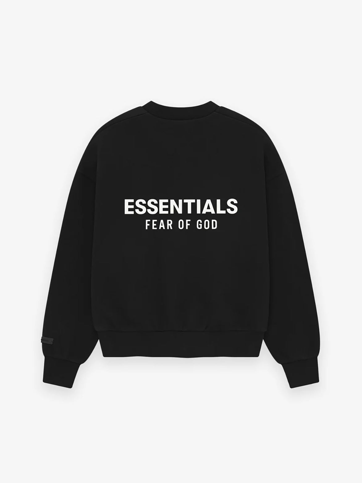 Classic Crewneck Sweatshirt for Men & Women - Jet Black - Soft Cotton Blend - Casual Comfort Wear for Everyday, Gym & Lounge