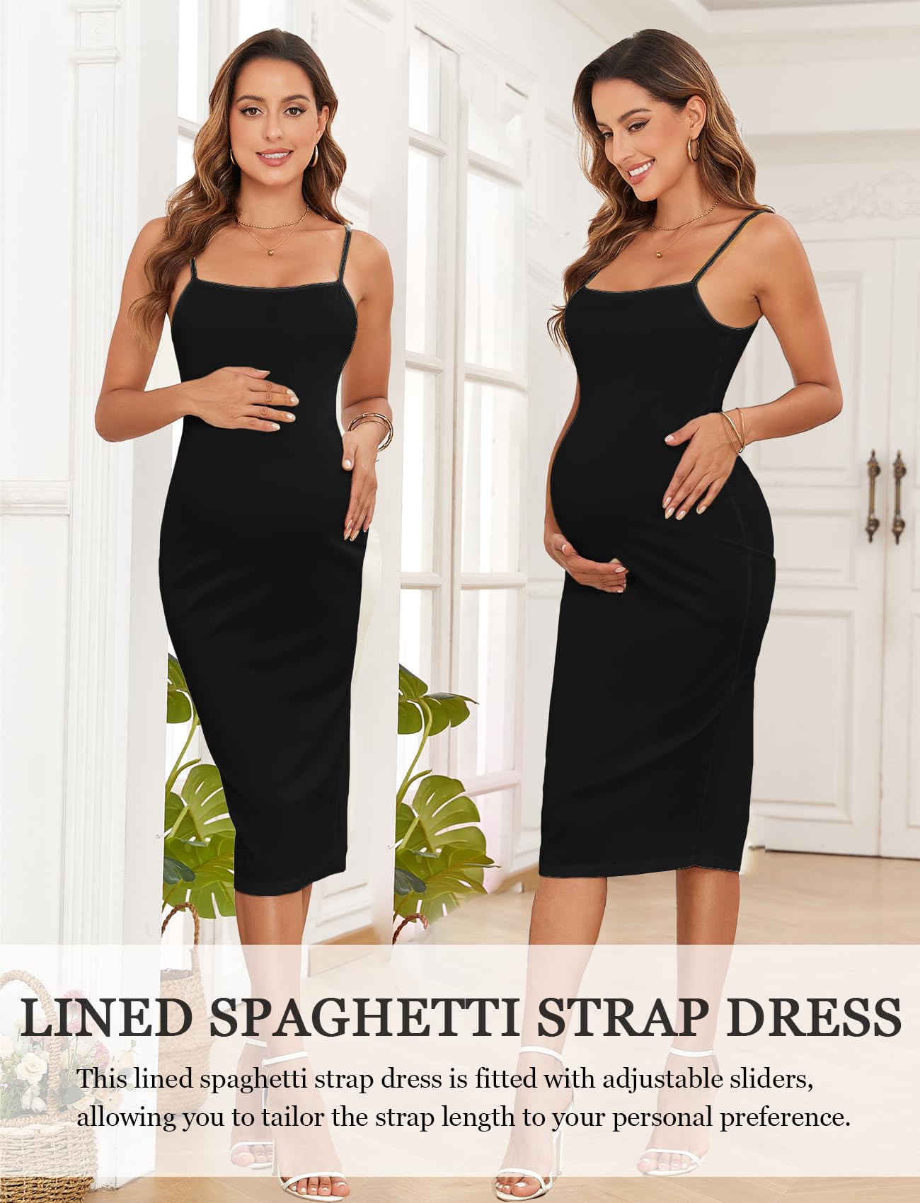 Stylish Mesh Maternity Dress with Ruched Sides & Round Neck - Perfect for Baby Showers, Wedding Guest Outfits & Cocktail Parties (2024 Fall Collection) | Comfortable Pregnancy Dress for Special Occasions